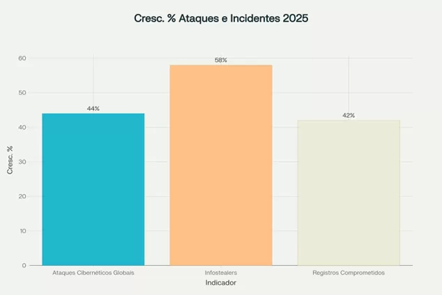 Crescimento Exponencial dos Ataques