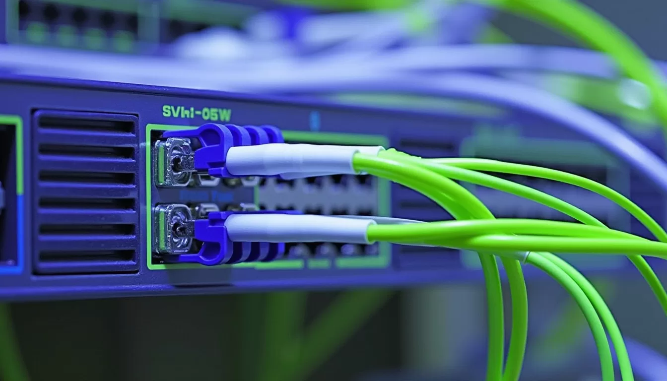 Switch e cabos ópticos