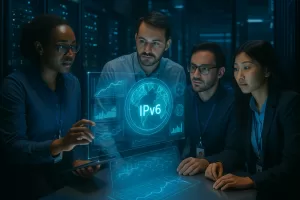 Equipe de TI em processo de migração para infraestrutura IPv6.