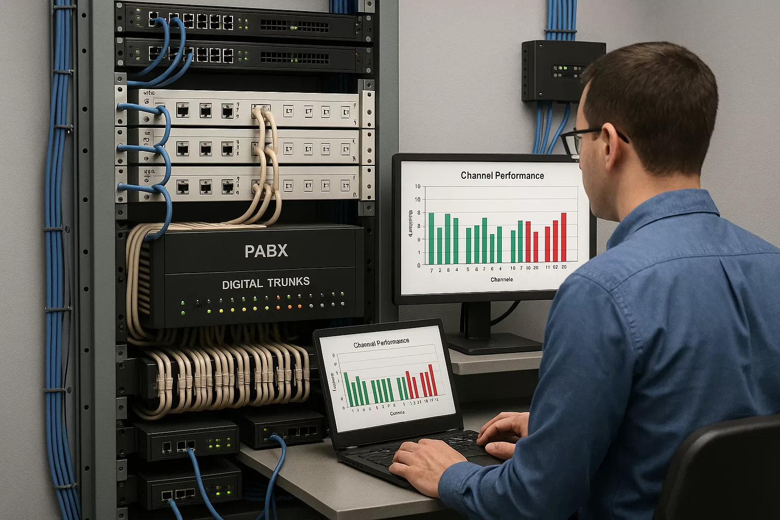 Rede de telefonia corporativa com aplicação prática da tecnologia E1