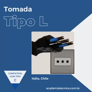 Tomada Tipo L