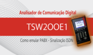 Emule PABX E1 (ISDN) com Analisador Wise TSW200E1