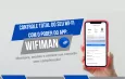 Visualização do mapeamento de sinal Wi-Fi usando o WiFiman.