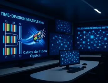 Rede de telecomunicação eficiente com múltiplos sinais digitais interligados