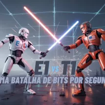 E1 vs TE - Uma batalha de bits por segundo